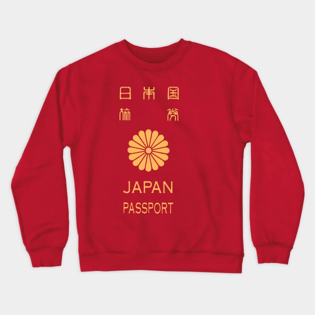 Japan passport Crewneck Sweatshirt by Travellers